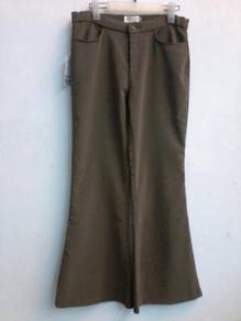 Lady seluar slack panjang jenis boot-cut