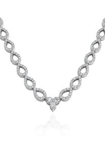 750 WHITE GOLD FULL DIAMOND Necklace (EC00126WGC)
