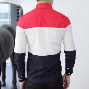 A0516 TriColor Urban Man Formal Long-Sleeved Shirt