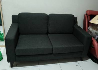 Look New 2-Seater Sofa (Dark Grey Fabric)