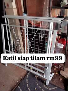 katil single besi