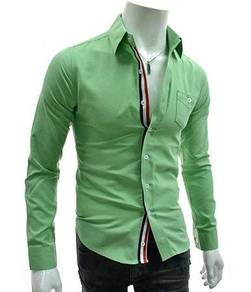 A0535 KEMEJA HIJAU GREEN LENGAN PANJANG SHiRT 🔥