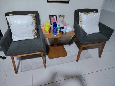 Premium Wing Chair With Side Table