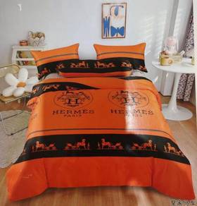 Ice Silk Feel 5 in 1 Bedsheet Set