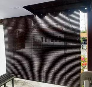 Bidai kayu tahan panas hujan