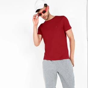 Tommy Hilfiger Red Crewneck Tee