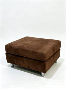 LARGE OTTOMAN 75cm-Firm Cushion-Washable Cover