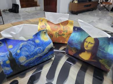 3 leather tissue box