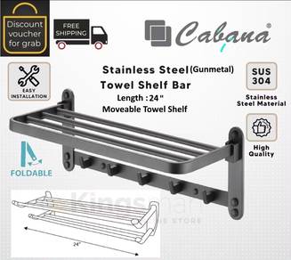 Cabana towel shelf (new grey metal)