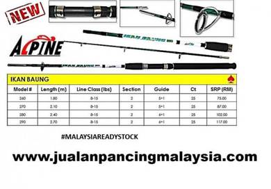 Alpine 2019 ikan baung solid rod