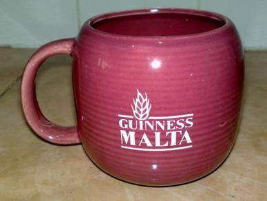 Cawan guinness malta mug cup red