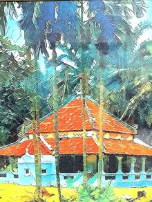Framed image of Surau Batu Kg Gadong, Rembau