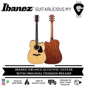 Ibanez AW100CE Acoustic Guitar w/ Original Fishman