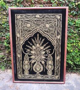 Vintage tapestry art frame