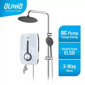 Alpha RainShower DC Pump Water Heater EZYIRS WHITE