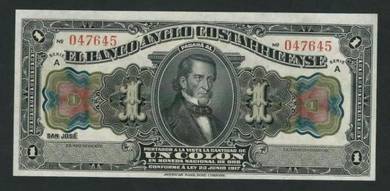 Costa rica 1 Colon banknotes 1917