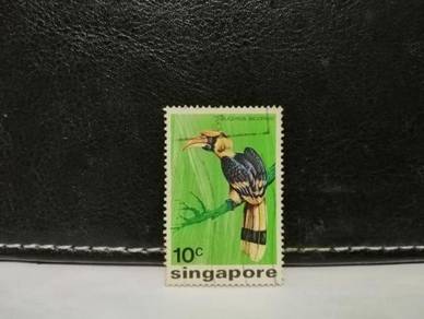 1975 Singapore Stamp Hornbill Bird