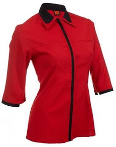 Corporate Uniform Ladies 3Quarter F12305 Red/Black