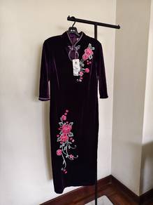 NEW velvet cheongsam 