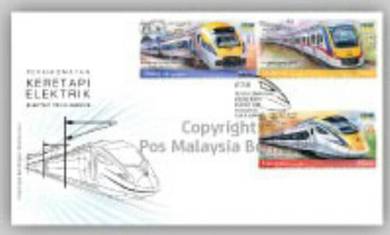 First Day Cover Electric Train Service Msia 2018
