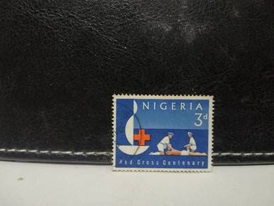 1963 Nigeria Stamp Red Cross