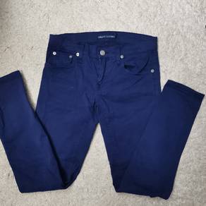 Ralph Lauren Low-Rise Cotton Blend Skinny Pants