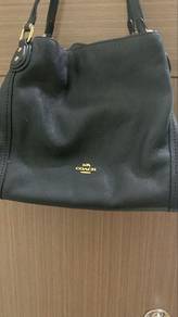 Black Coach Leather Handbag