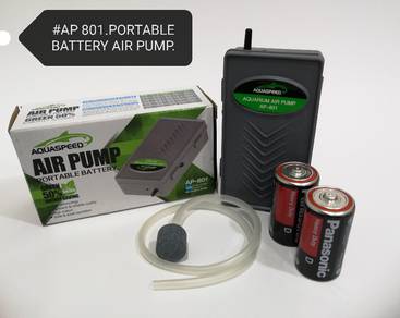 AP-801 AquaSpeed Battery Air Pump Pam Udara Fish