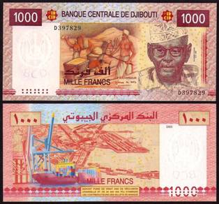 Djibouti 1000 francs Banknote 2005   -  unc