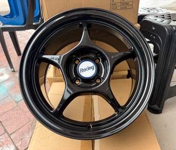 RP01 15inch 4x100 Black —Rim baru—