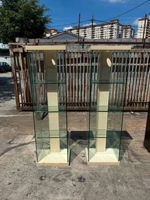 Showcase Glass Display Cabinet Rack Shelves