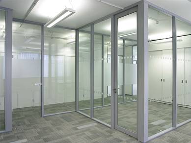 Temper Glass // Office Partition # Ceiling works