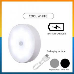 WHITE LIGHT RECHARGEABLE LAMPU MOTiON SENSOR LEDs