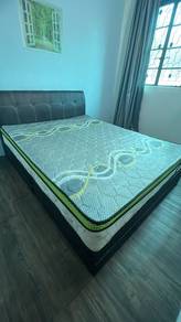 Katil(bed frame) & tilam queen size, Diven & Mattr