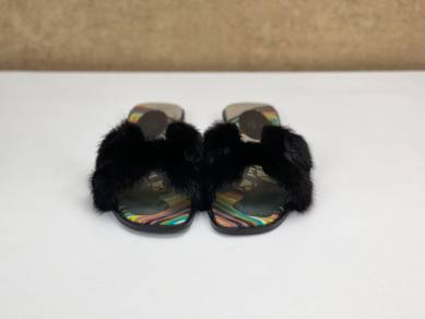 Hermes Mink Fur Sandal