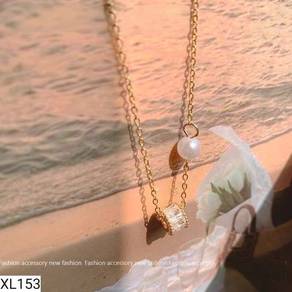  Bow & Pearl Necklace