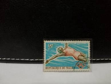 1965 Mali Stamp Swimming 1st African Game