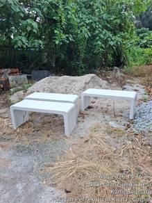 kerusi batu terazzo u bench