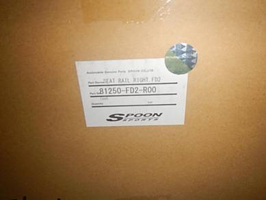 Spoon Reclining Bucket Seat Railing RH FD2 Type R