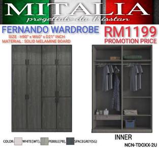 Almari Baju Modern Design Berkualiti | Kabinet