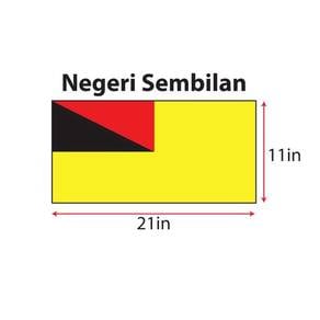 Bendera Negeri Sembilan (11" x 21")