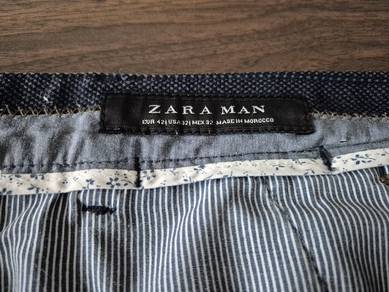 Zara Man Navy Blue Trousers