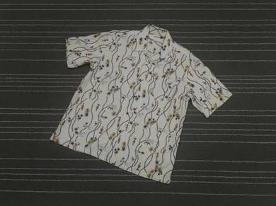 Kemeja hawaii kain guni saiz xl