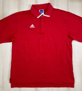 Adidas Team Classic Red Collar Tee #AU Used