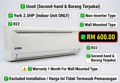 York L Model 2.5HP / Wall Mounted / R22