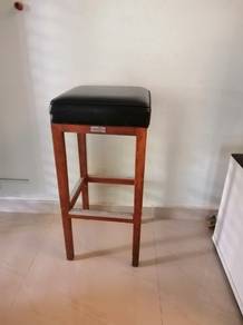 Vintage Wooden Bar Stool