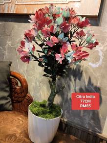 Bunga Hiasan Plastik Handmade