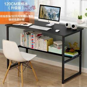 120cm black laci table pejabat meja office 1