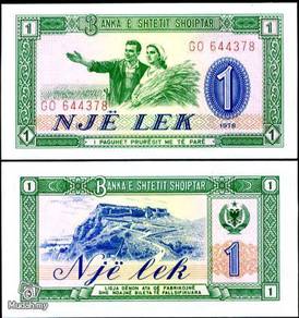 Albania 1 leke 1976 p 40 unc