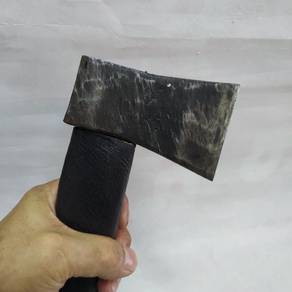 Antique Hand Forged Blacksmith Iron Ax Hatchet Axe